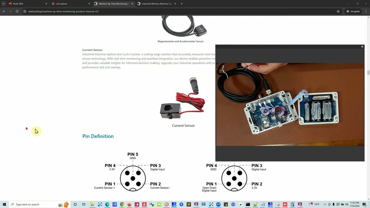 IoT Machine Uptime Using Contact Closure Input