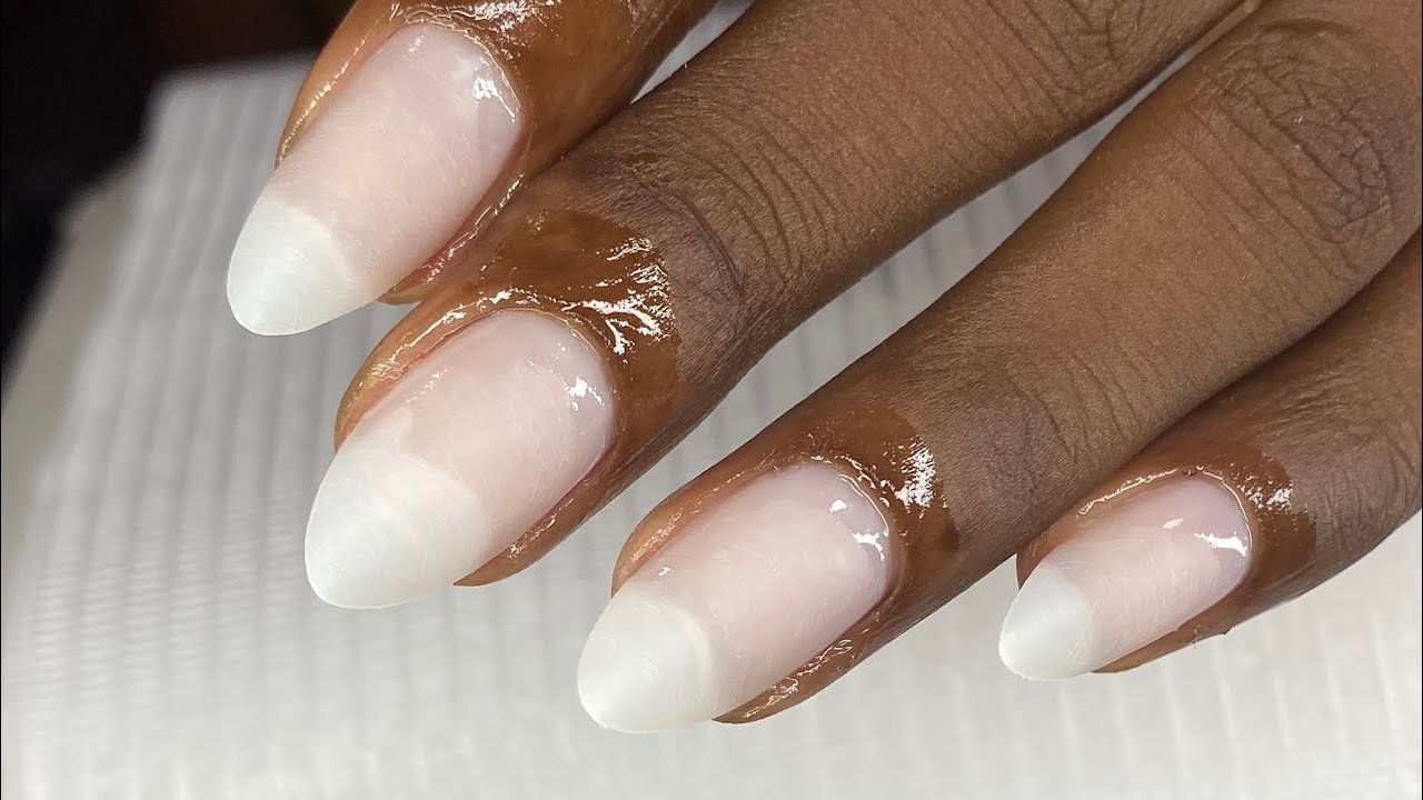 Vin apwann teknik senp E fasil pou w ka fè fòm almond #tutorial #tutoalmondshape #nails 