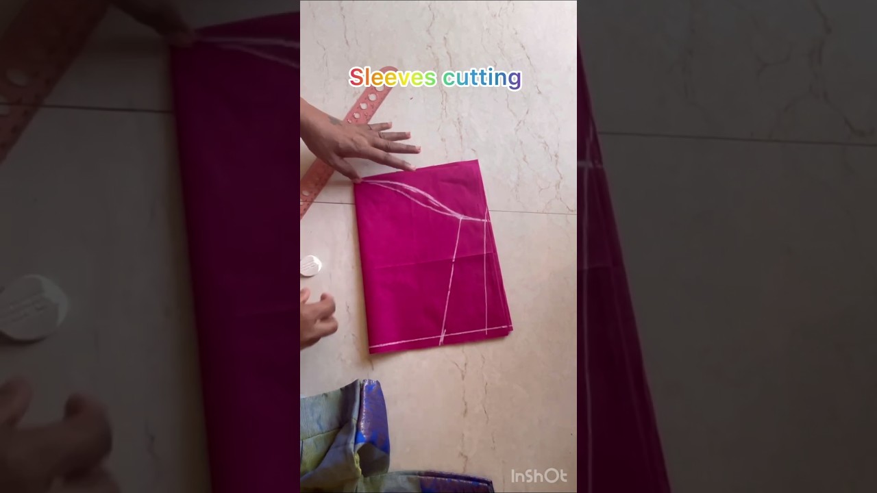 Sleeves cutting ✂️✂️ #blouse #easymethod #fashion #sewingtips