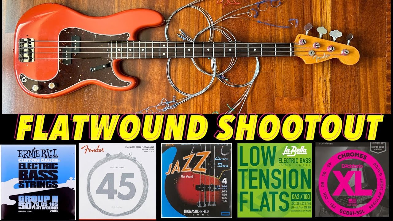 FLATWOUND strings Shootout / Fender Precision AVRI 62  - BASS PILLS
