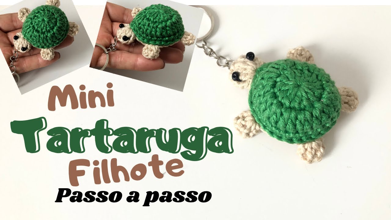 Mini TARTARUGA Filhote[passo a passo]#crochet #crochê #amigurumis
