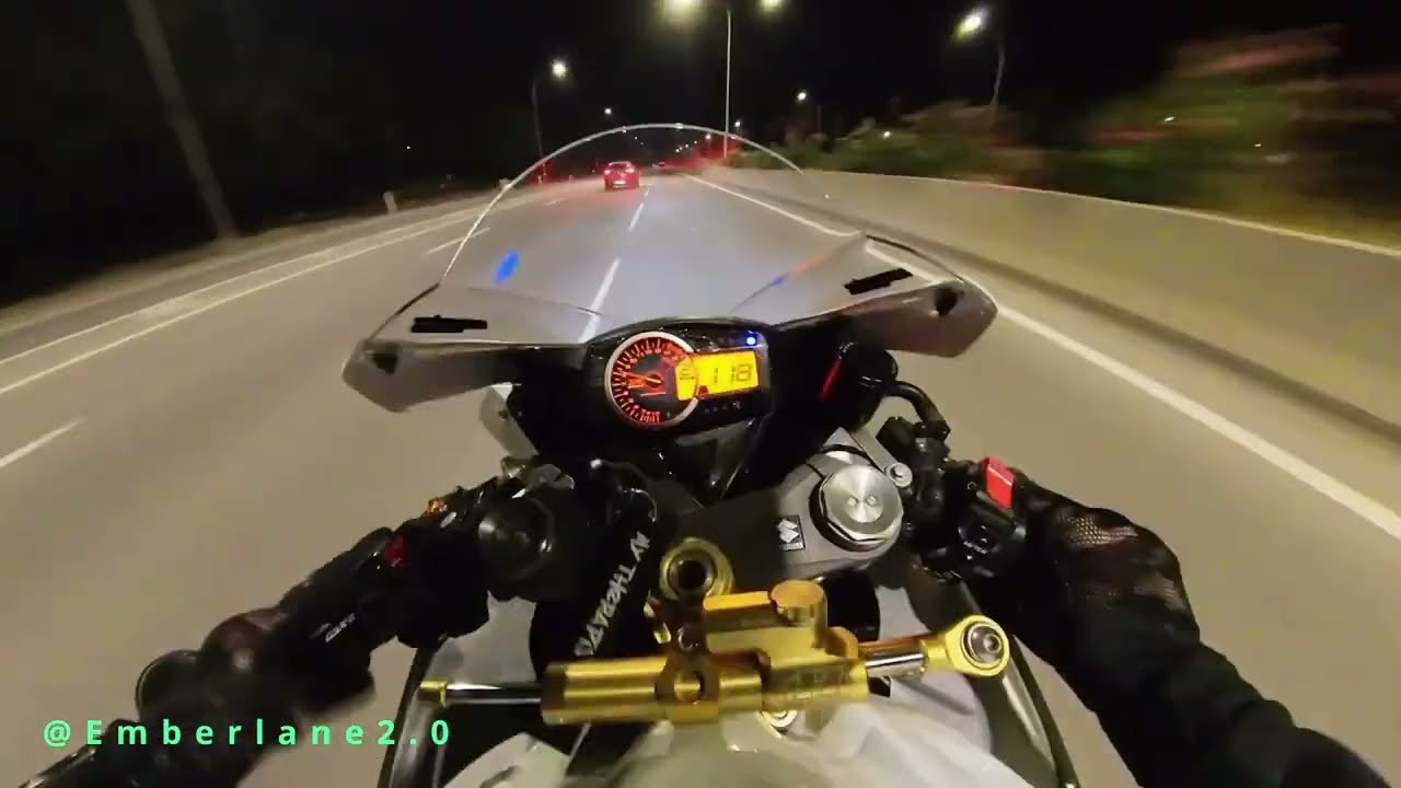 GSXR 1000 X EMIN - Kamin (slowed) || Scary fast gsxr