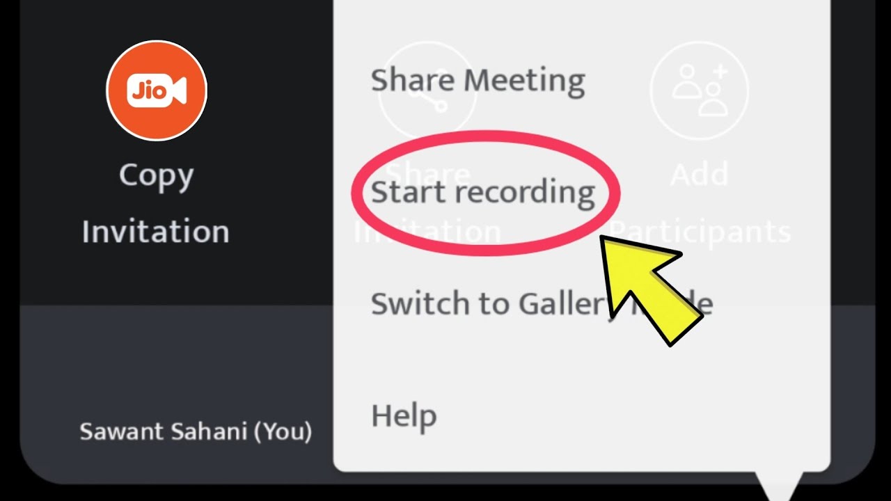 how to start recording in meeting jio meet app | jio meet meeting recording kaise karen