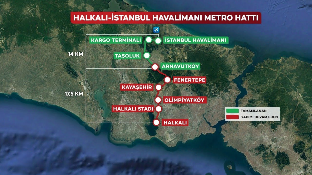 Halkalı - İstanbul Havalimanı Metro Hattı'nda Sona Gelindi