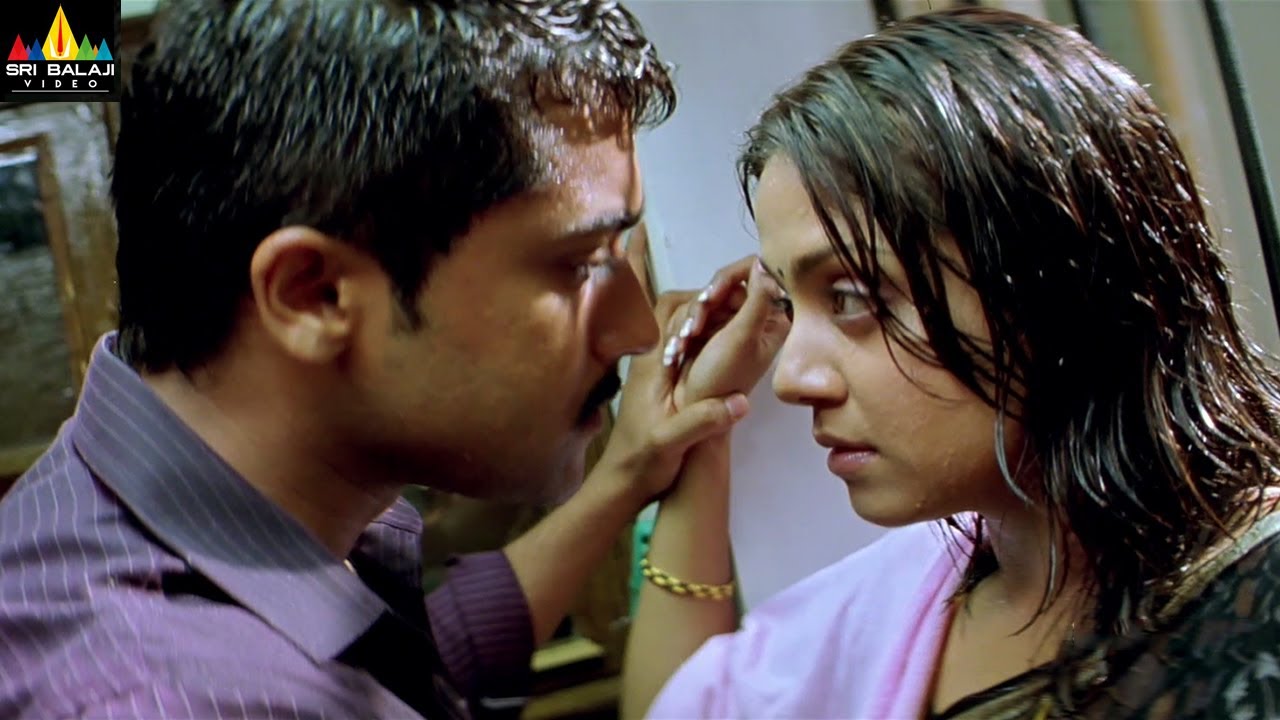 Nuvu Nenu Prema Movie Suriya and Jyothika Love Scene | Telugu Movie Scenes | Sri Balaji Video