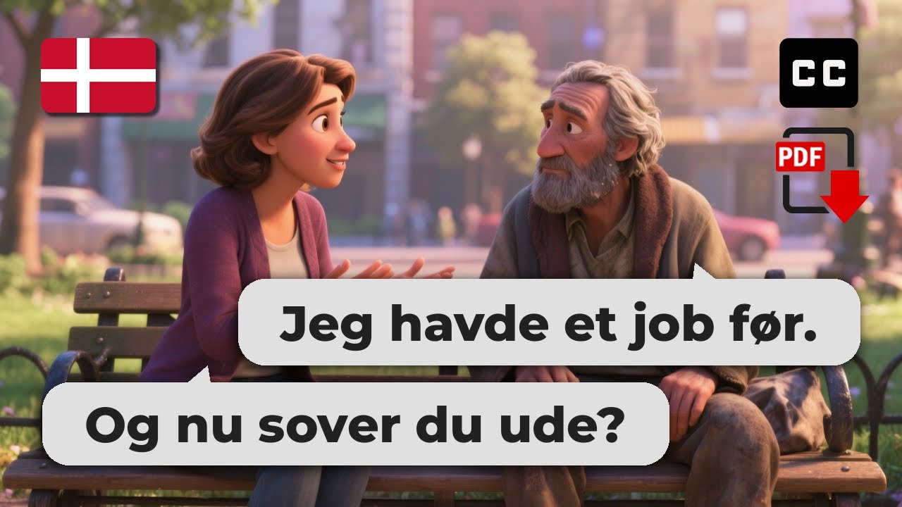 Learn Danish with Real Conversations – 🏙️ Talking to a Homeless Person (A2-B1)