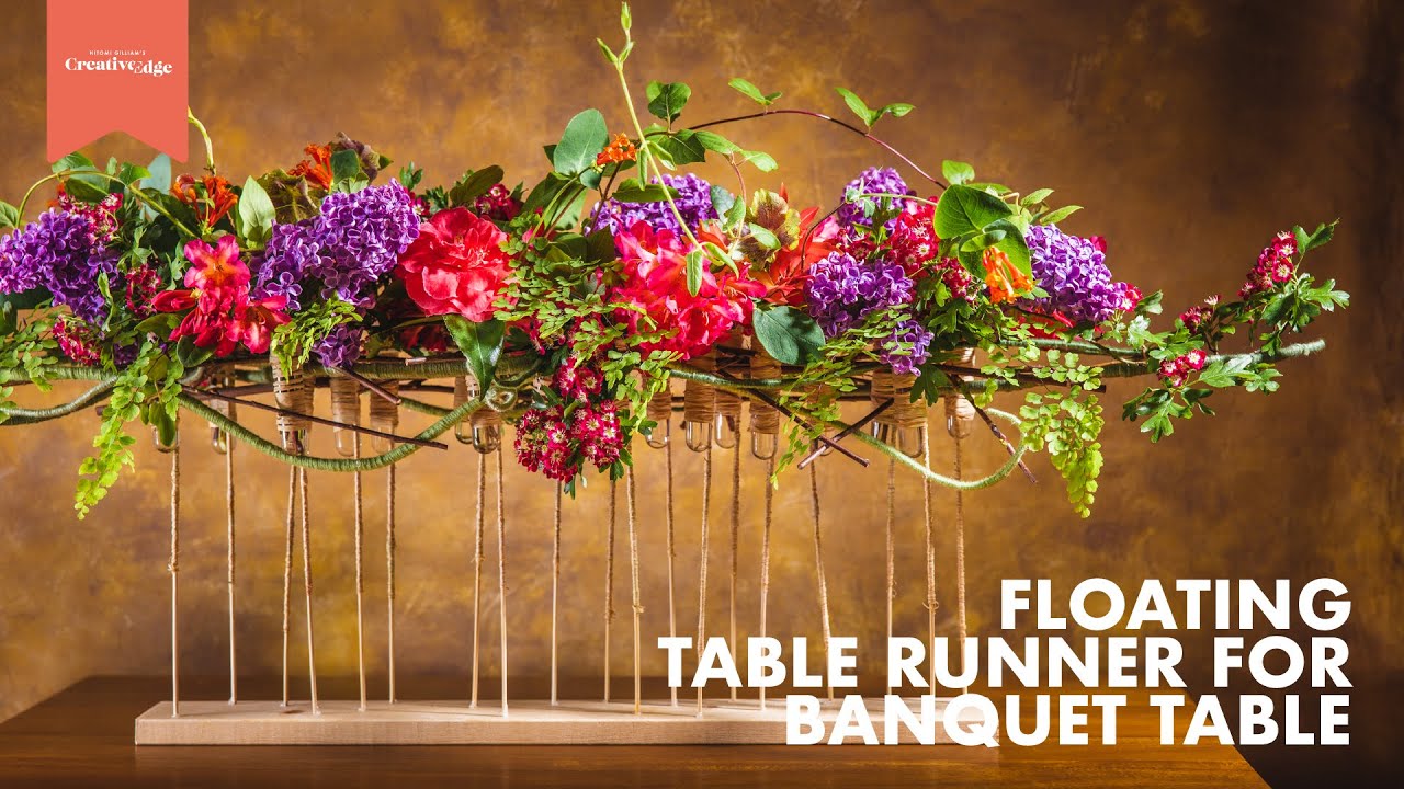 FLOATING TABLE RUNNER FOR BANQUET TABLE / Creative Edge Tutorials