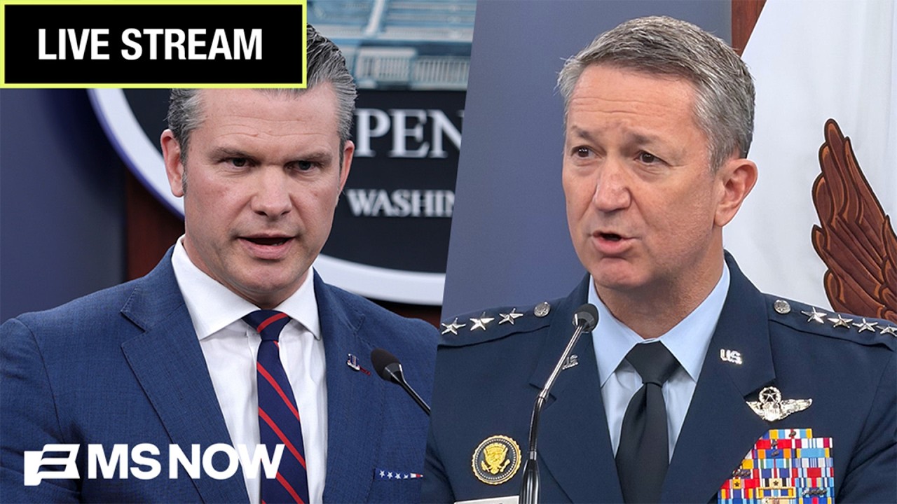 LIVE: Defense Secretary Pete Hegseth and Gen. Dan Caine hold press conference