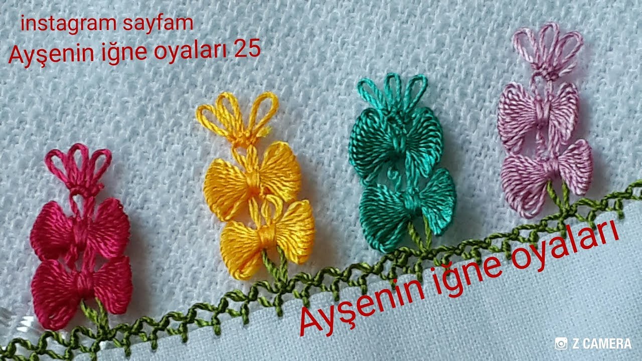 19.model Yeni ikili Fiyonk oyası modeli anlatımlı yapılışı 📣 📣