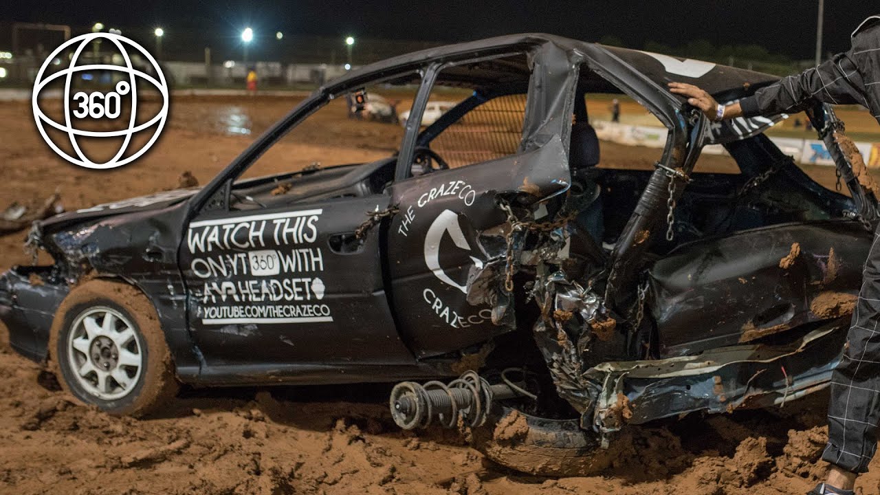 360&deg; Degree Demolition Derby VR Video - WATCH IN HD