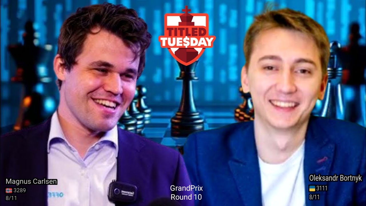⚡Magnus Carlsen vs Oleksandr Bortnyk in Titled Tuesday 2026 || chesscom 