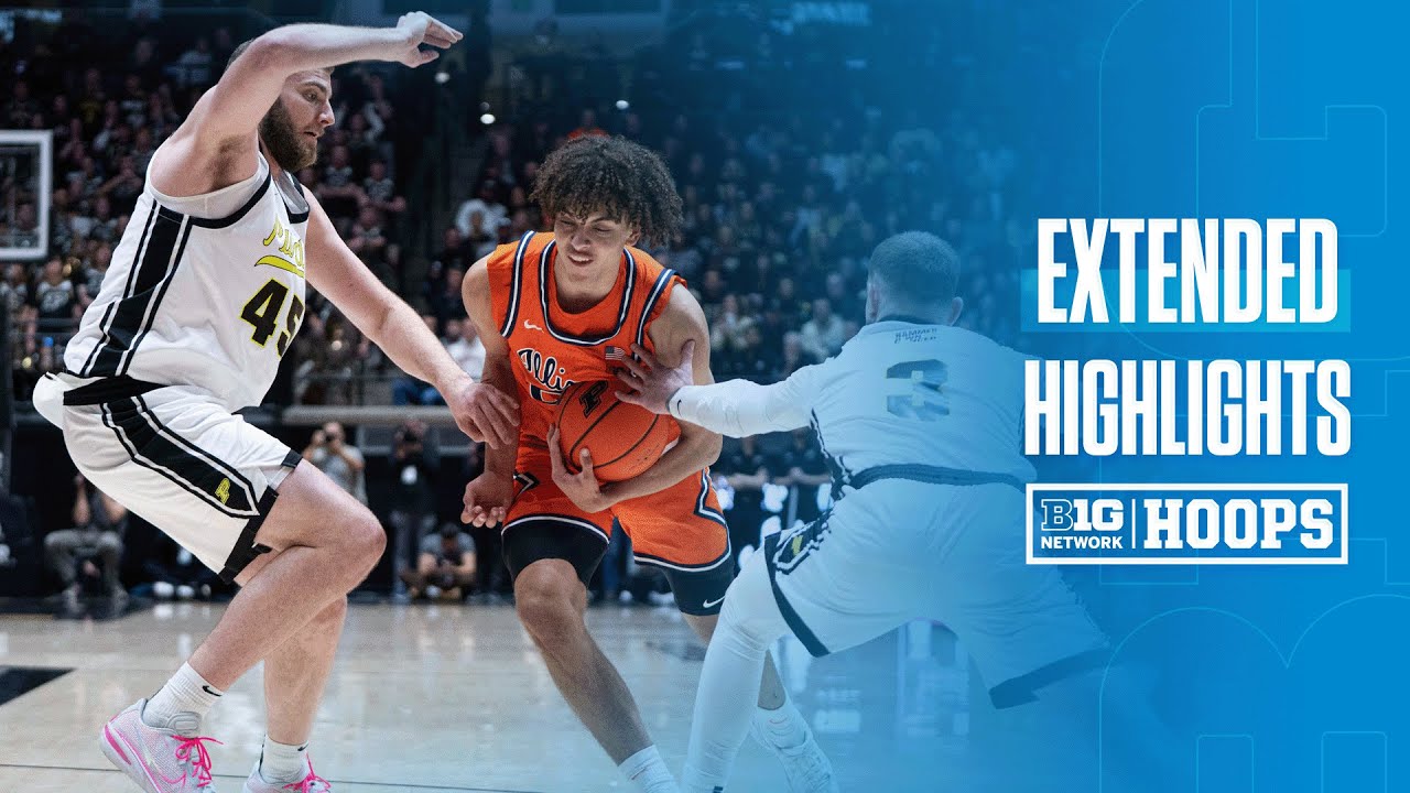 Illinois at Purdue | EXTENDED HIGHLIGHTS | Big Ten Men's Basketball | 01/24/2026
