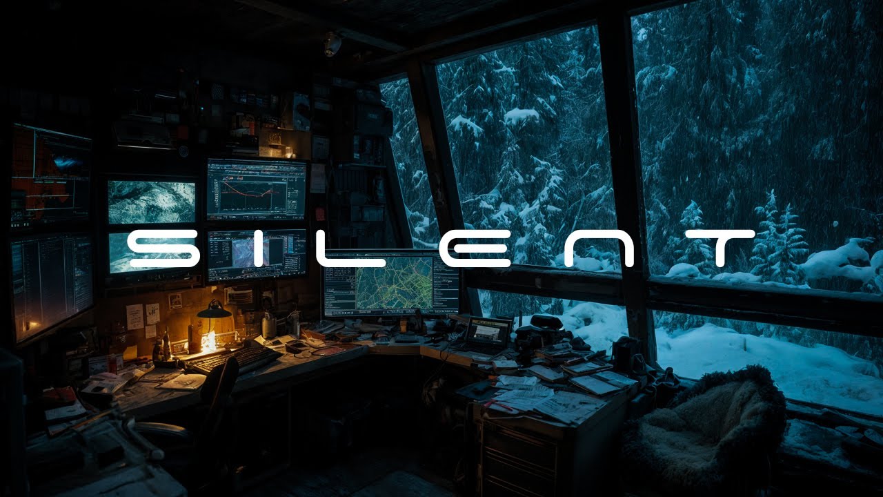 Winter Outpost Cabin ❄️ Dark Ambient Focus Music for Sleeping, Relaxing & Study