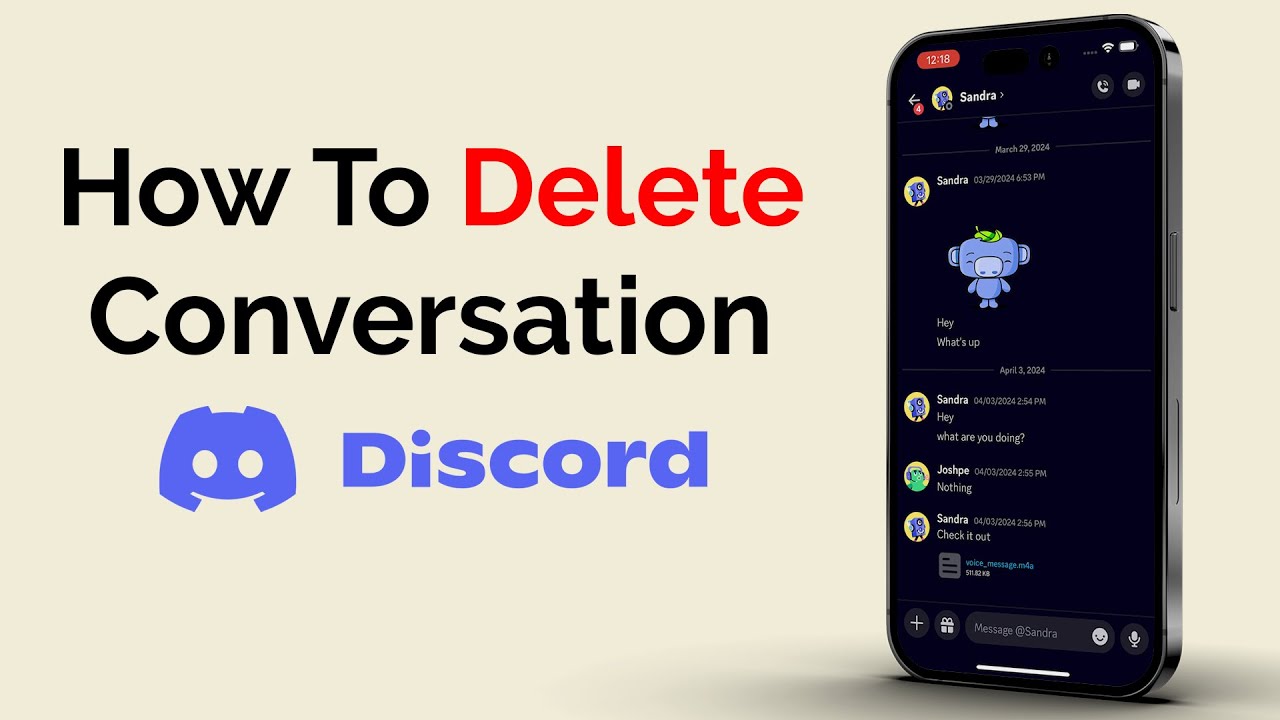 Как удалить беседу в Discord?