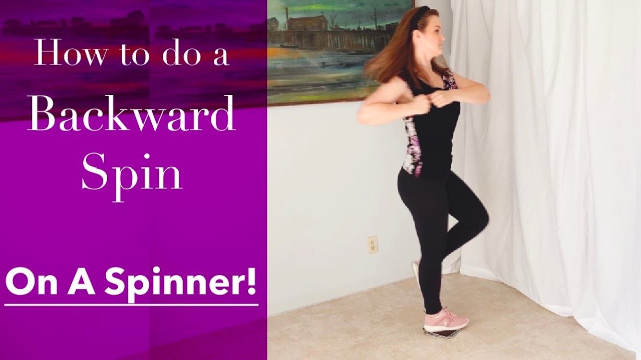 Learn to do a Figure Skating Backward Scratch Spin, on an Off-Ice Spinner!