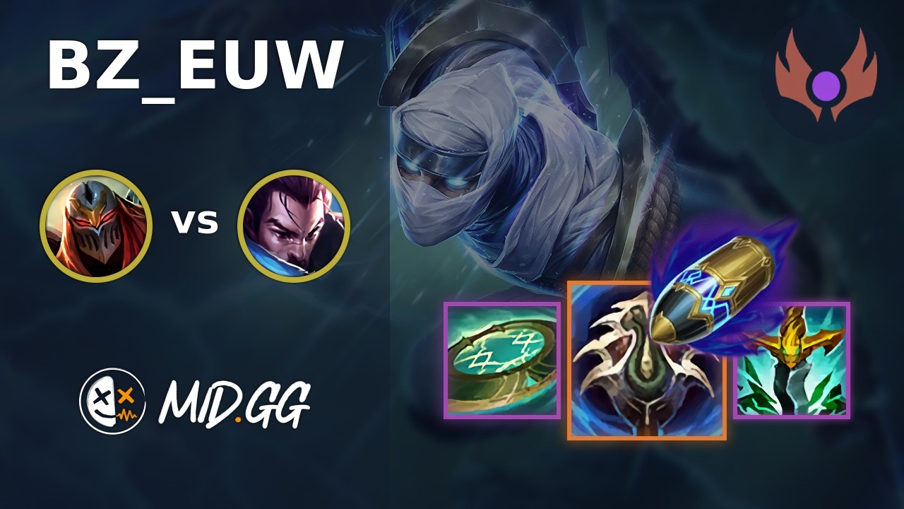 MID.GG: [ BZ_EUW ] Zed MID vs Yasuo | EUW MASTER | LOL Season 2026