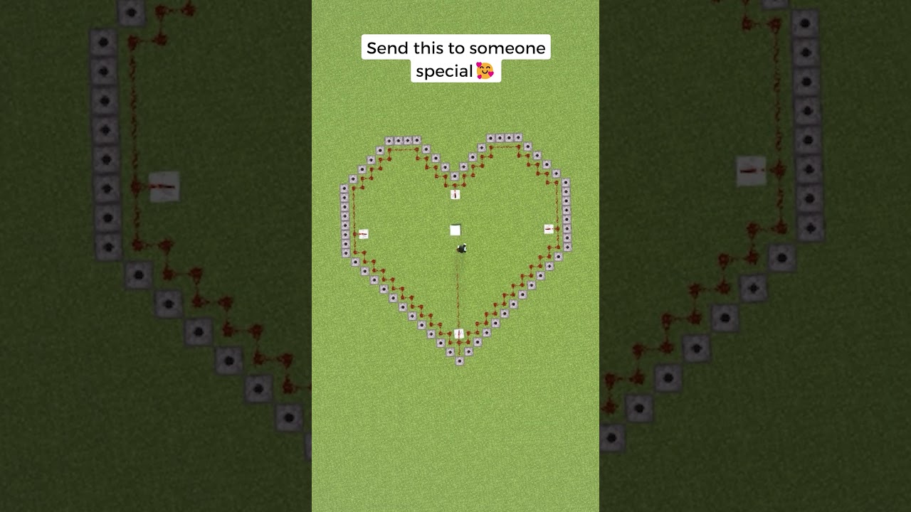 Firework Heart for Someone Special🥰 #shorts #minecraft
