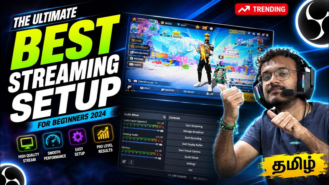 LIVE STREAMING SETUP | MOBILE TO PC FACECAM BEST OBS SETTINGS TIPS AND SPECIFICATIONS TAMIL 2025 