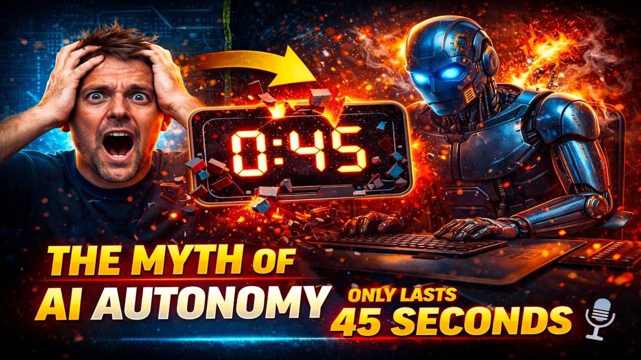 The Myth of AI Autonomy: Why Your AI Coworker Only Lasts 45 Seconds 🤖