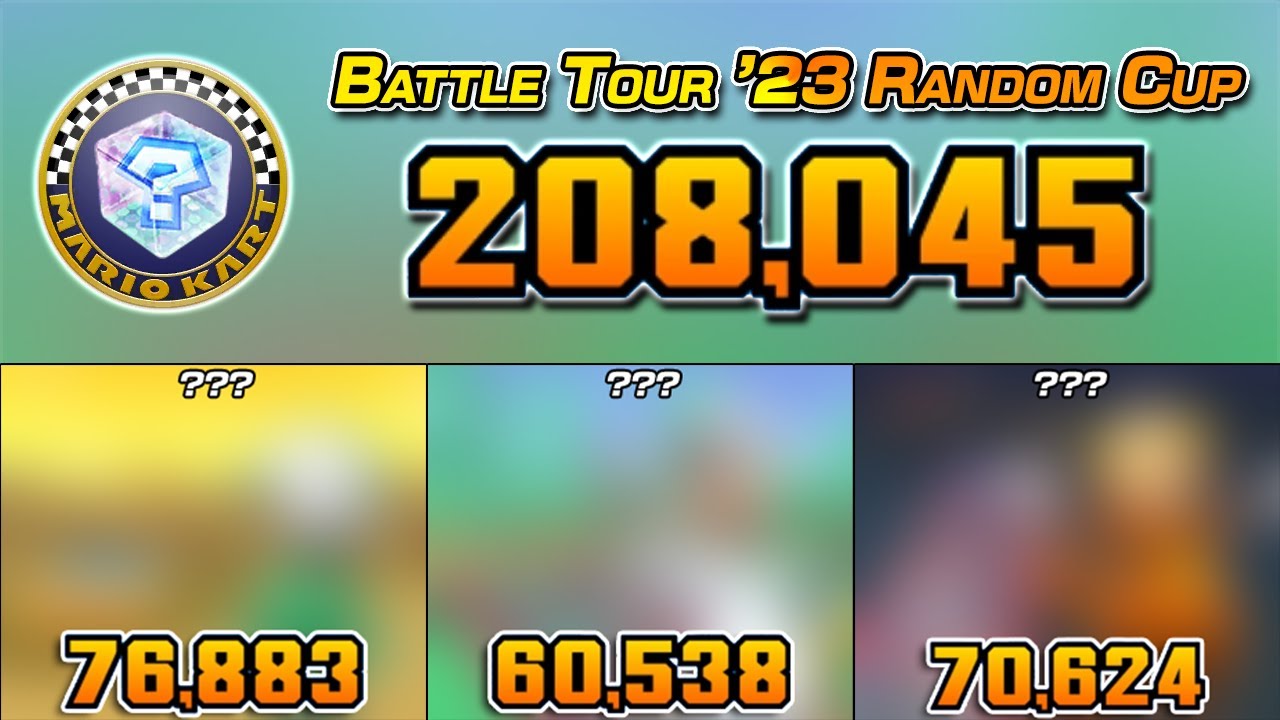 Battle Tour '23 Random Cup Challenge (208K) | Mario Kart Tour | Tier 99 | Lv 400
