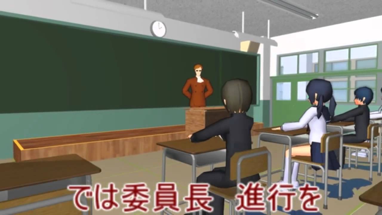 [MMD] Len x Neru in That School Cultural Festival Part1 (English annotations & captions)