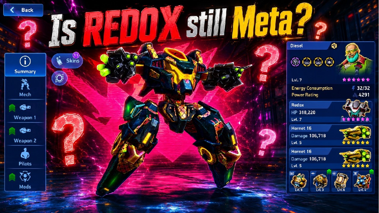 Mech Arena - Is REDOX still meta after Bug Fix ?