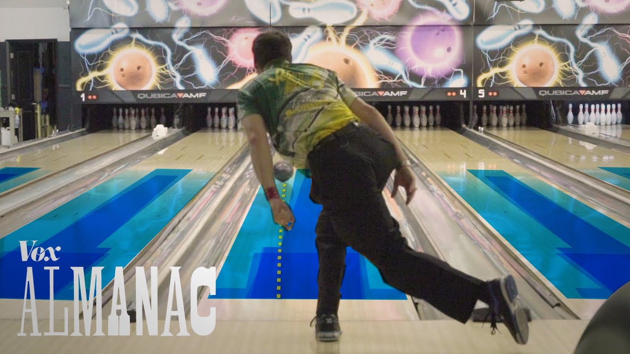 The hidden oil patterns on bowling lanes