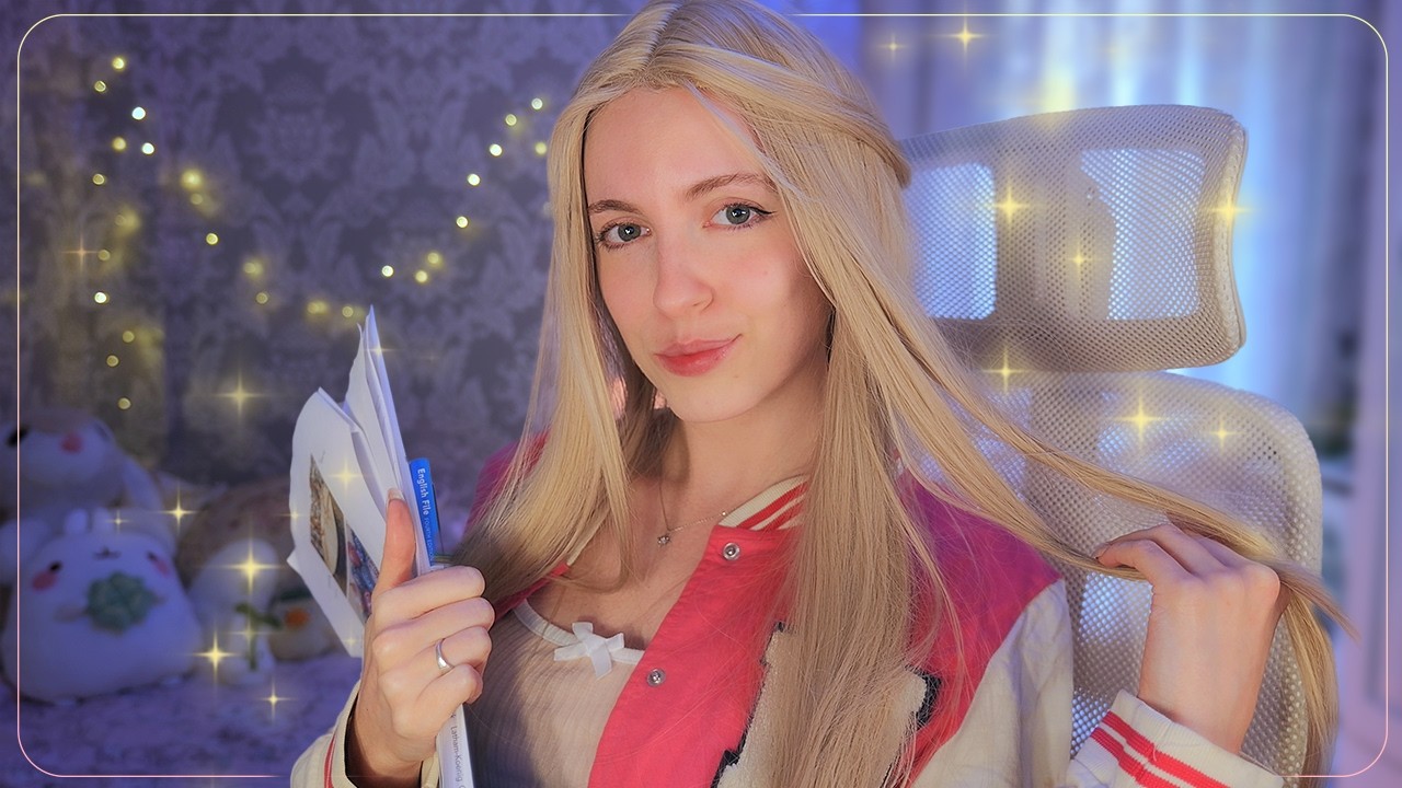 ASMR La Chica Popular te pilla mirándola en clase 💘 dice que no le gustas… pero no para de tontear 😉