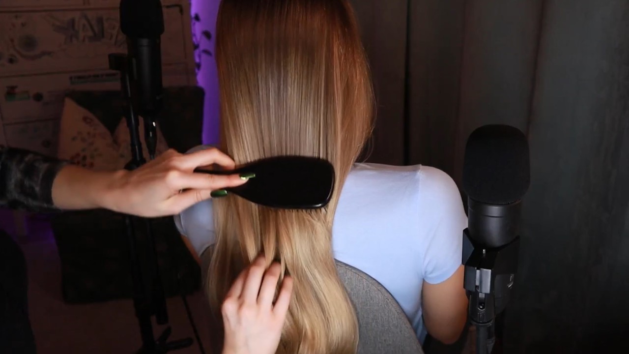ASMR Hair Brushing & Braiding + Scalp Massage (No Talking)