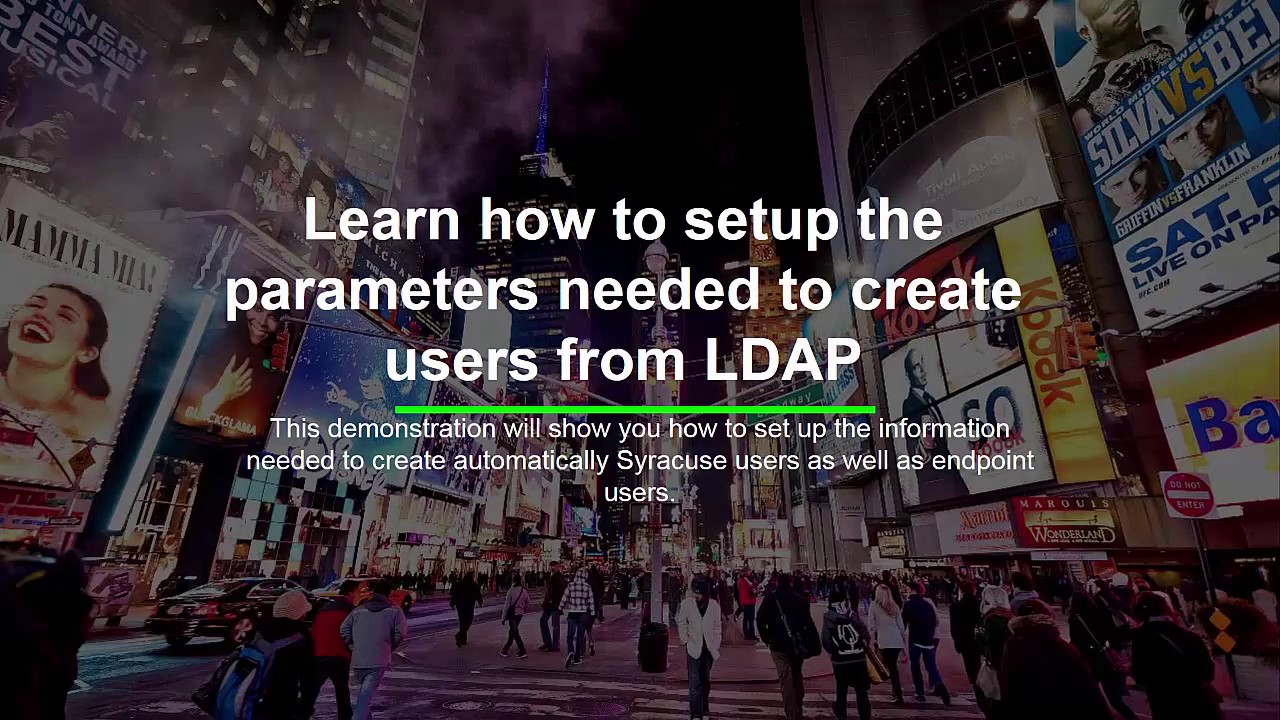 Sage X3 - Update users from LDAP directory