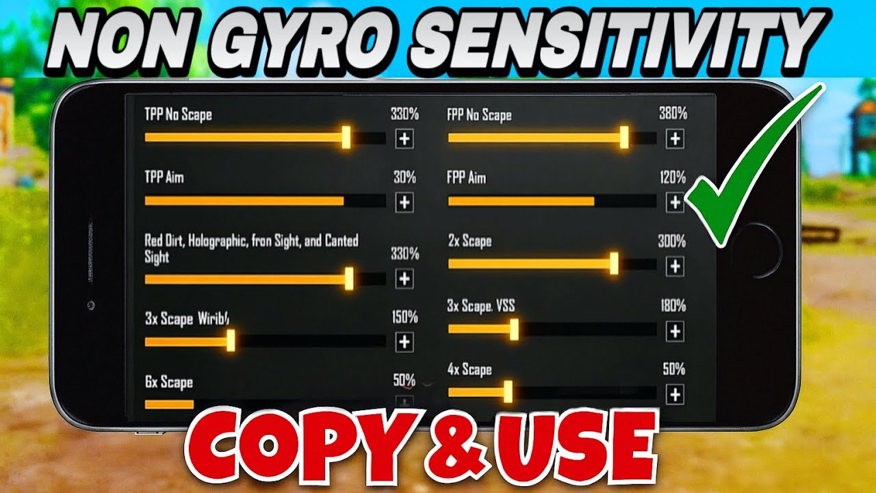Non Gyro No Recoil sensitivity ✅❌ | Best NON GYRO SENSITIVITY SETTINGS BGMI / PUBG 🔥|| copy & used ✅