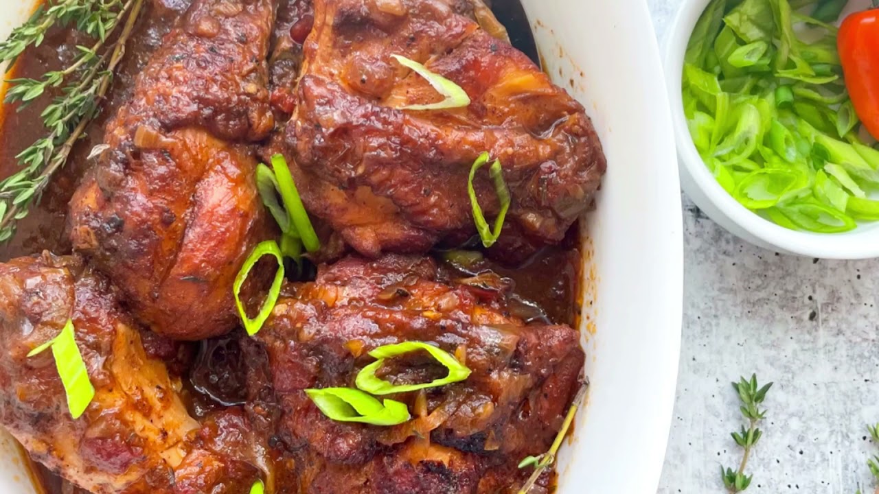How To Make Jamaican Fricassee Chicken (Stew Chicken)