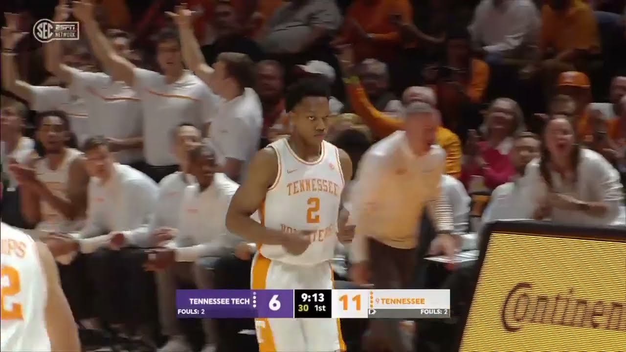 Jordan Gainey 13 Points, 3 Assists in Tennessee Debut vs Tennessee Tech | Highlights 11-06-23