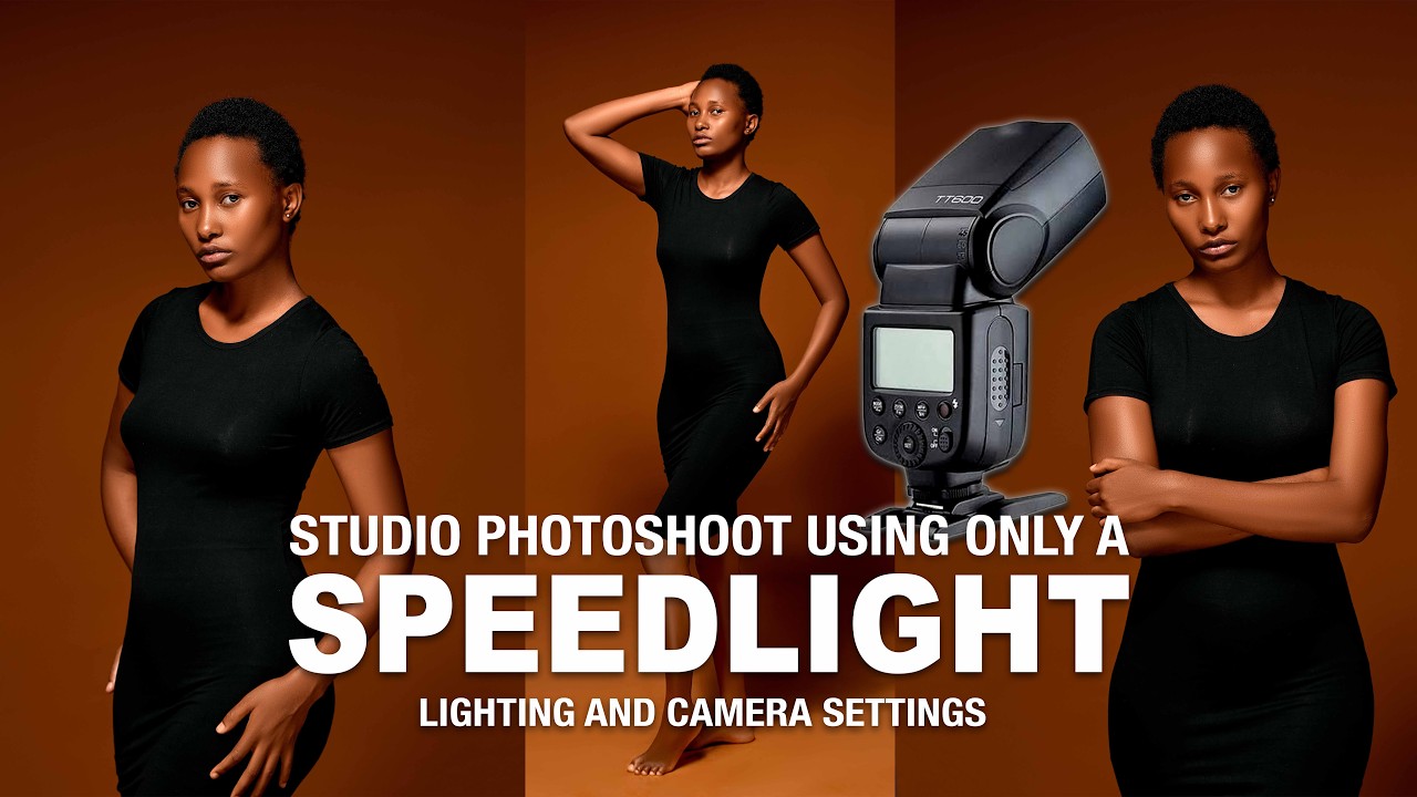 Using a Speedlight for Studio Photoshoot | Lighting on a Budget