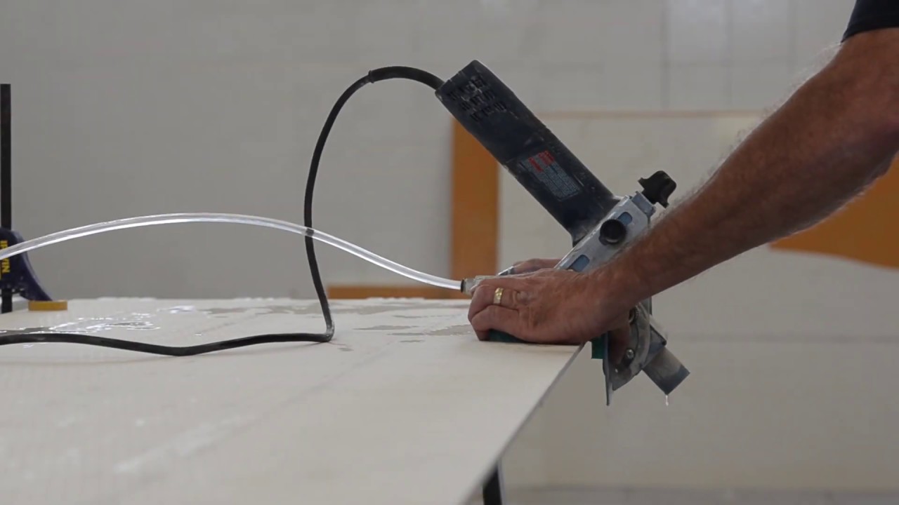 Iris U.S. How to Miter & Bevel Edges for Porcelain Slabs