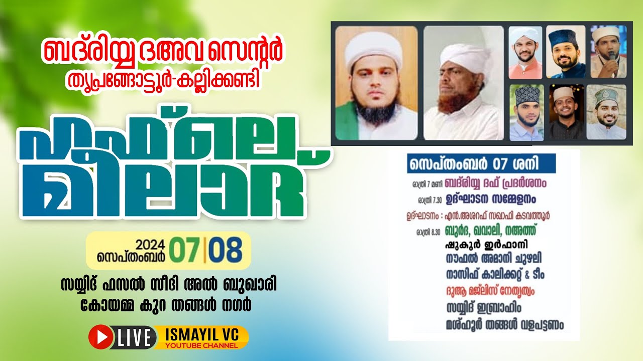 ഹഫ്‌ലെ മീലാദ്.Day. 1/2 | Shukoor Irani chembirika| Badriyya Dawa Center Thrippangottur - Kallikkandy