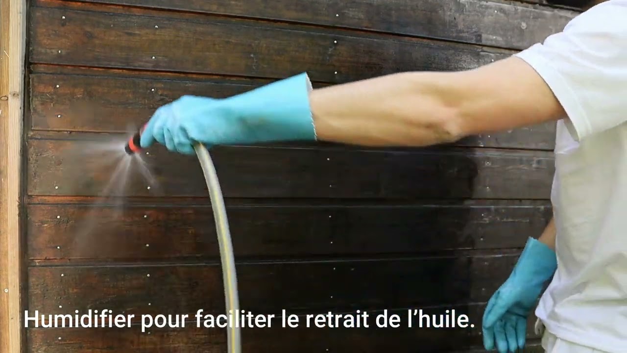 Déshuiler le bois extérieur