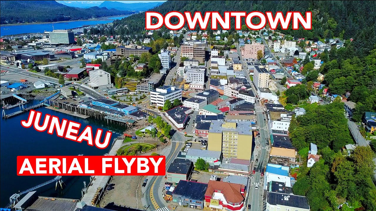 Downtown Juneau, Alaska Flyby