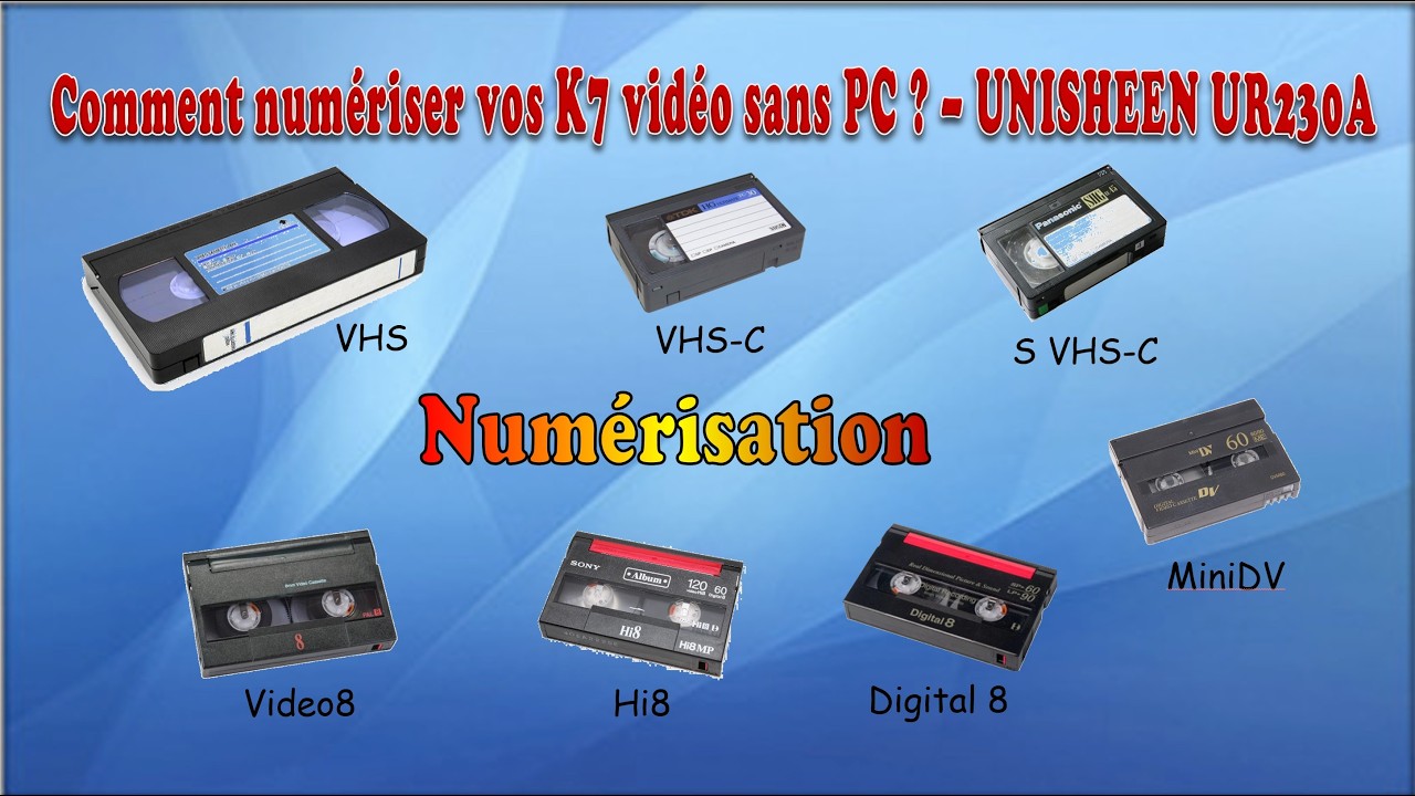 Comment numériser des k7 vidéo sans PC ?