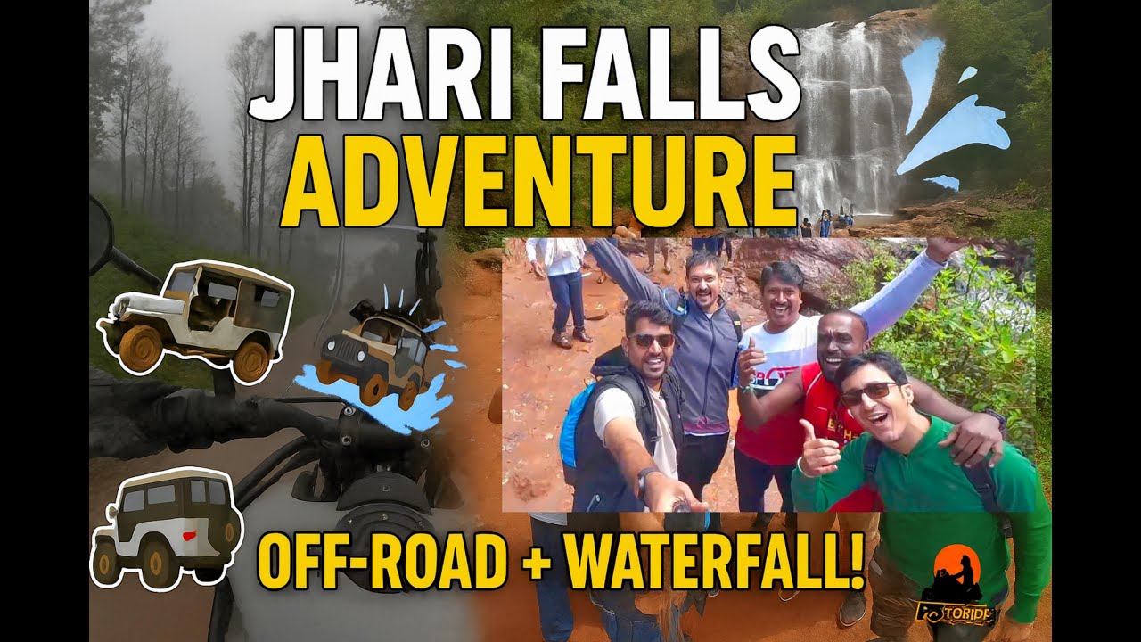 Ride to the Misty Jhari Falls! Jeep Off-Road + Waterfall Fun | Chikmagalur Day 2 EP2 | F5ToRide