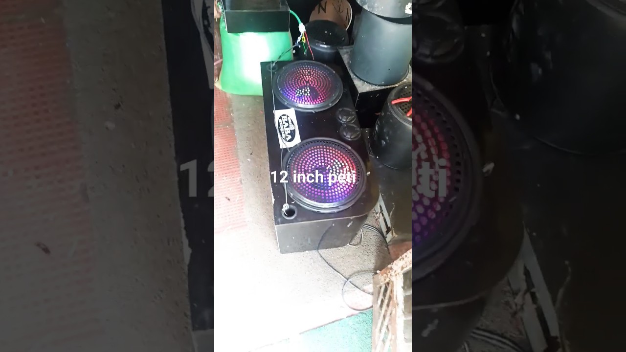 12 inch peti & mosfet amplifier #viral #speaker #tractor #subwoofer #trending #uttarpradesh