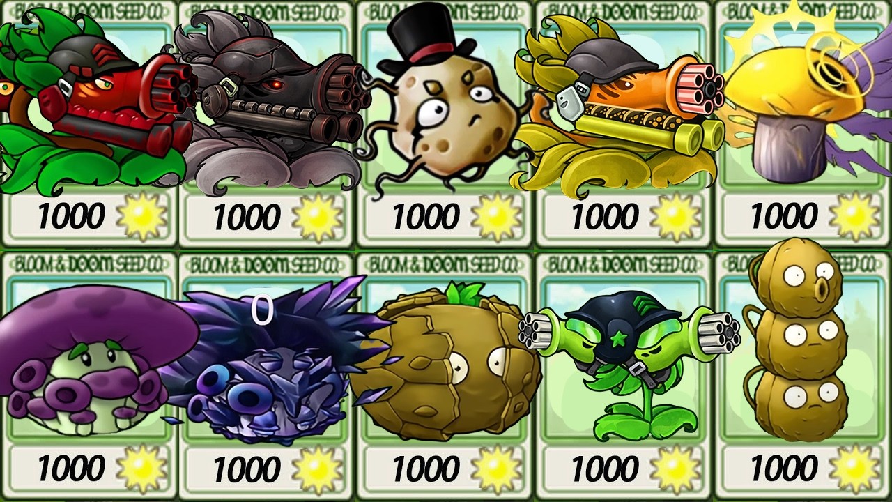 PvZ Fusion 3.4.2 – ALL Strongest Fusion Plants & Machine Turret vs Flagpole Devouring Knight