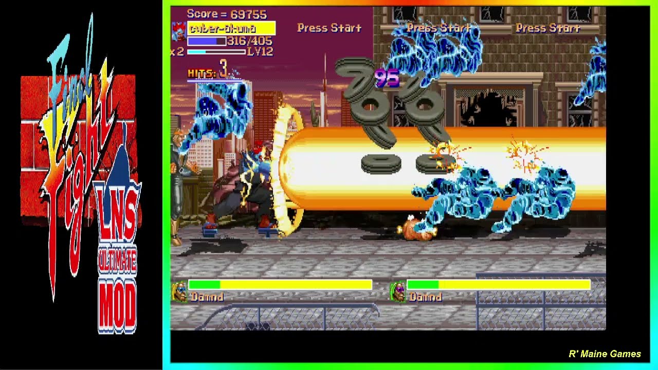 【OPENBOR】- FINAL FIGHT LNS 4.1 + ARRANGED MOD - (Cyber-Akuma / Mech-Gouki)