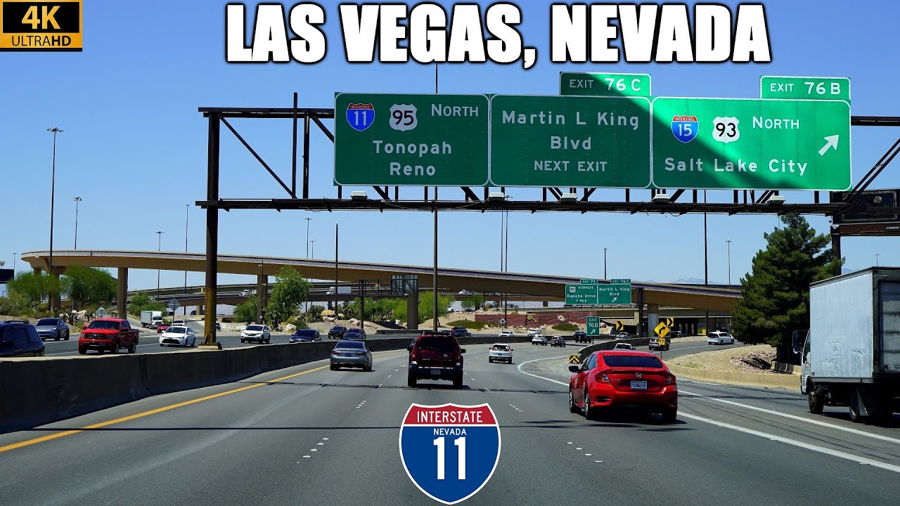 Interstate 11 & US-95 North Through Las Vegas, Nevada