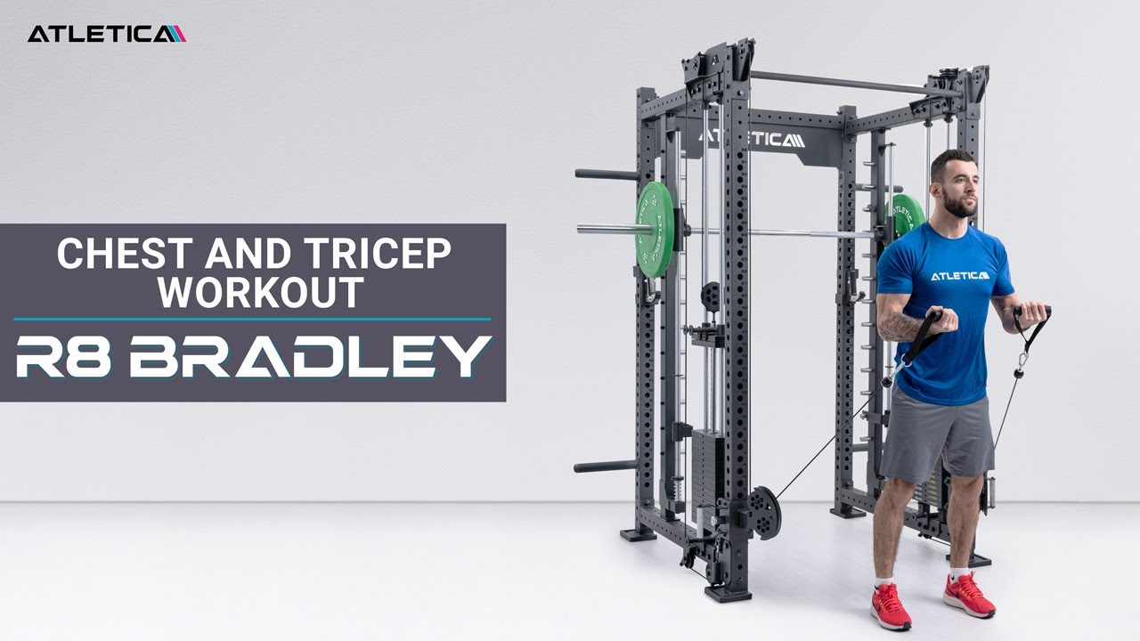ATLETICA Kabelzug Station - R8 Bradley - Chest and Triceps Workout