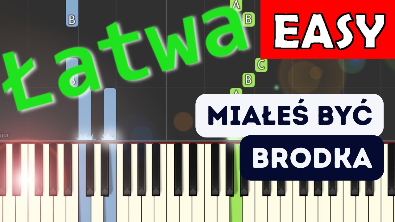 🎹 Miałeś być (Brodka) - Piano Tutorial (łatwa wersja) 🎵 NUTY W OPISIE 🎼
