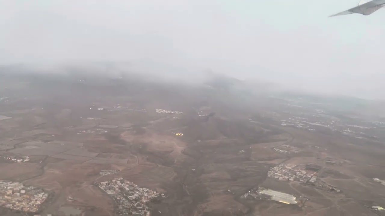 Early morning Binter ATR-72 flight taking off from Gran Canaria to La Gomera