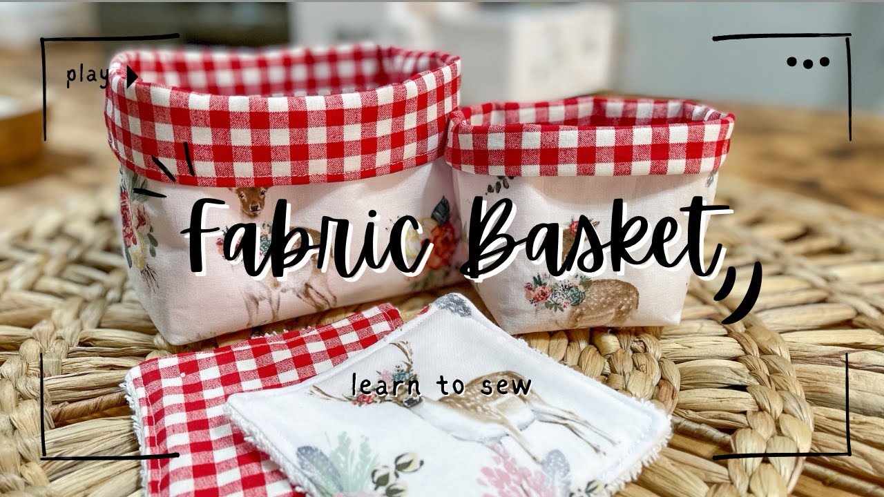 Научитесь шить | Корзина для тканей