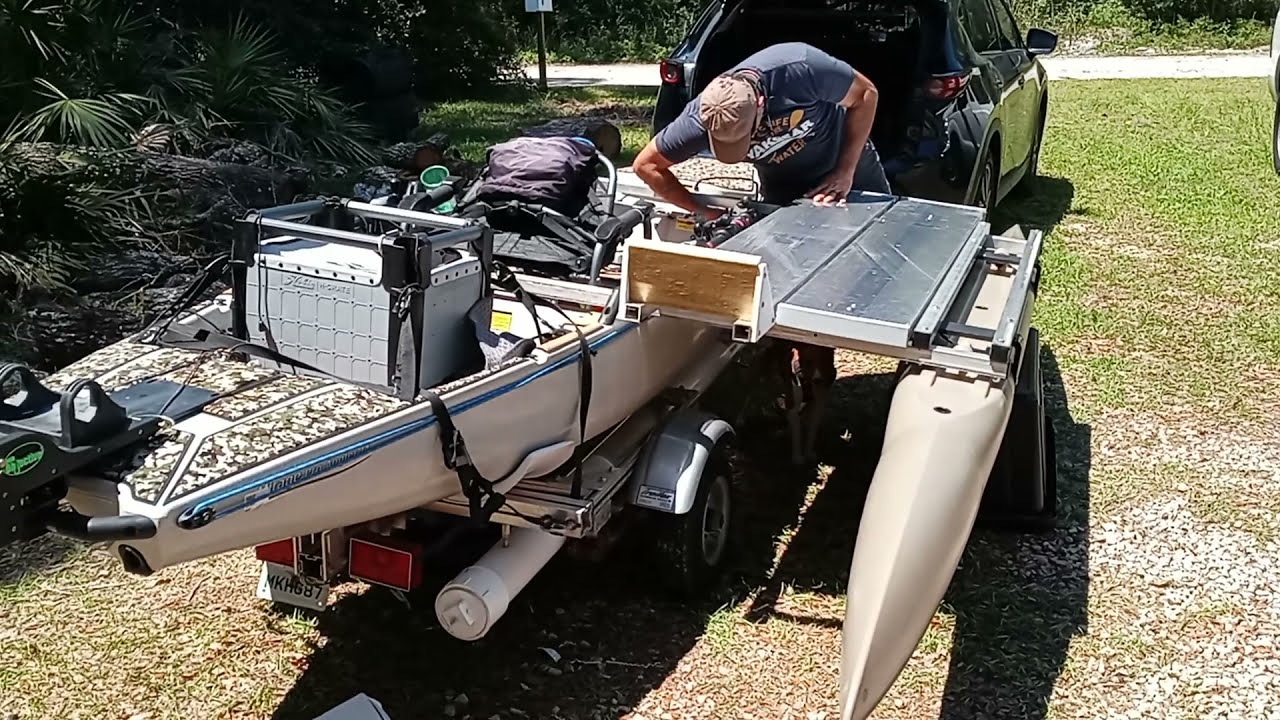 Installing an Expandacraft Outrigger on a Hobie.