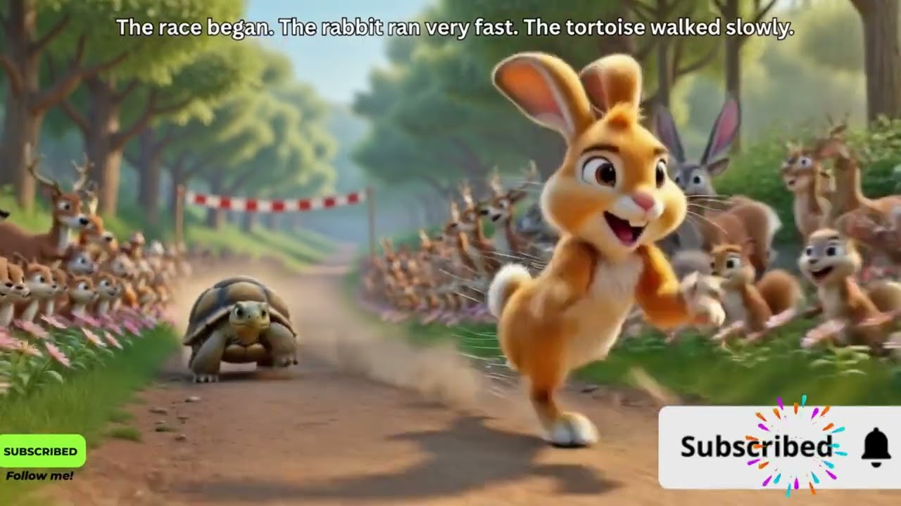The Rabbit and the Tortoise 🐇🐢 | Slow and Steady Wins the Race